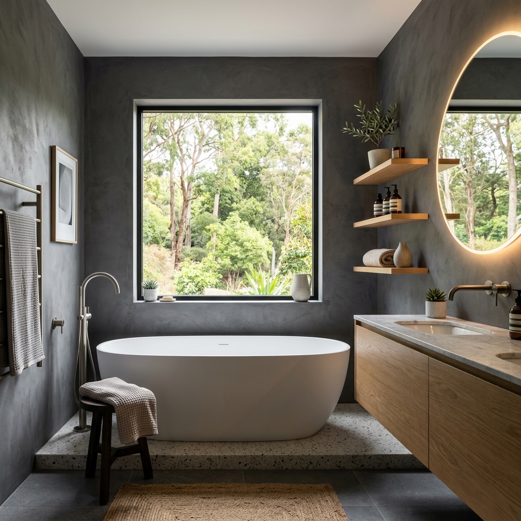 Luxury bathroom interior